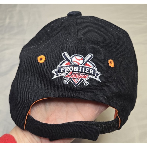 Vtg Richmond Roosters Frontier League Zephyr Baseball Cap‎ Hat Orange Adjustable - Picture 2 of 7